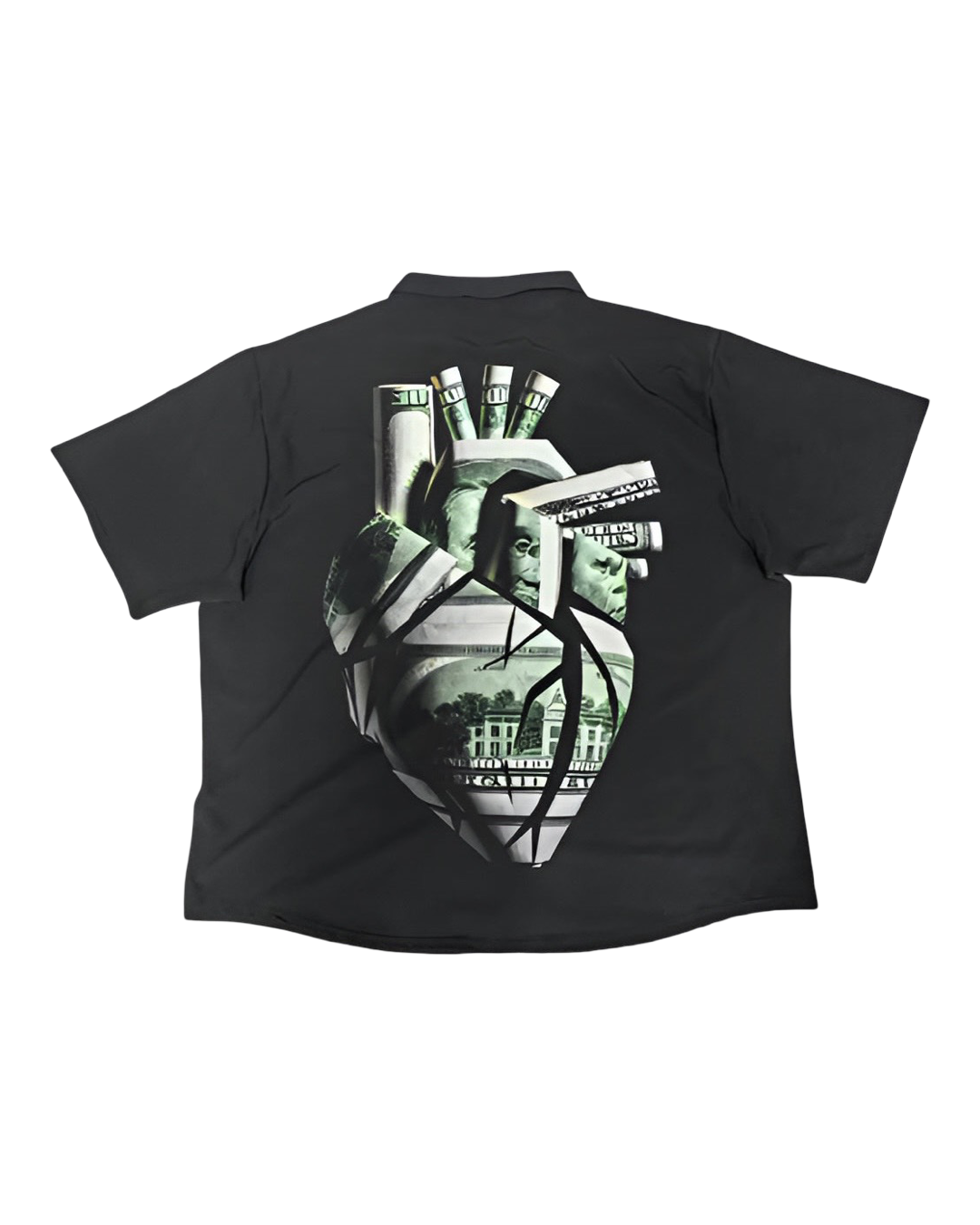 Heart full of money Button up shirt