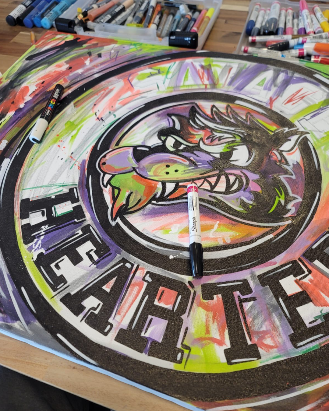 Canvas art Logo light Mesh Shorts