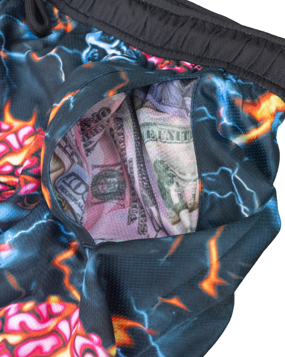 Savage Brain light mesh shorts