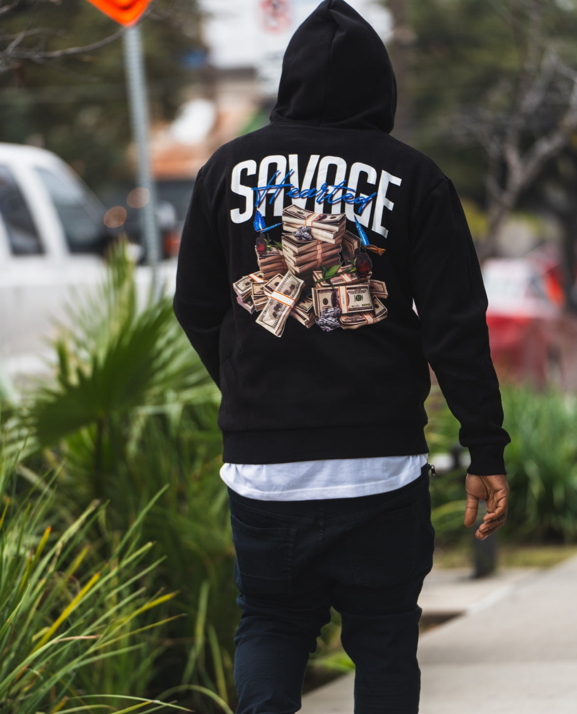 Savage hearted bold hoodie