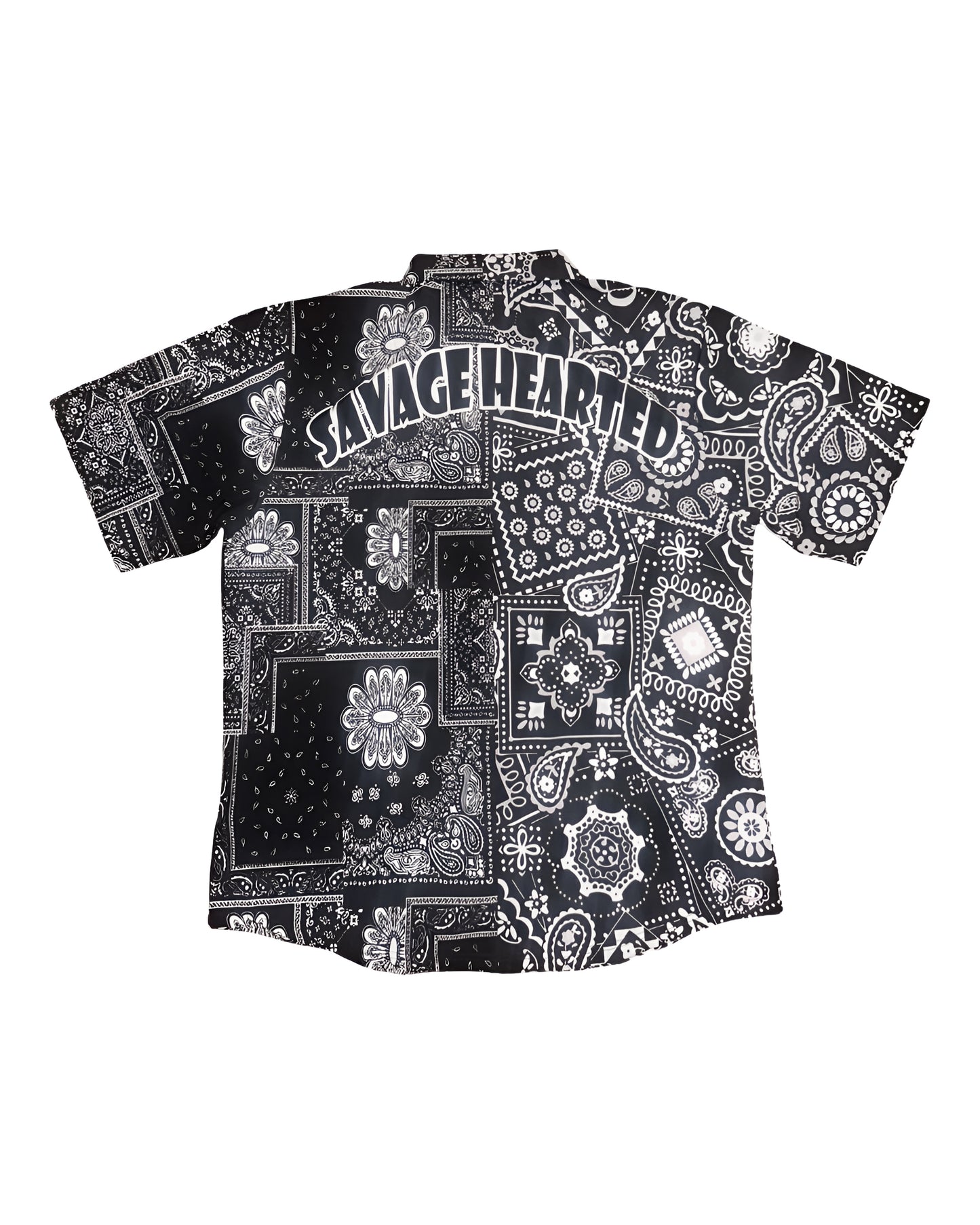 Paisley Black & white Button up shirt