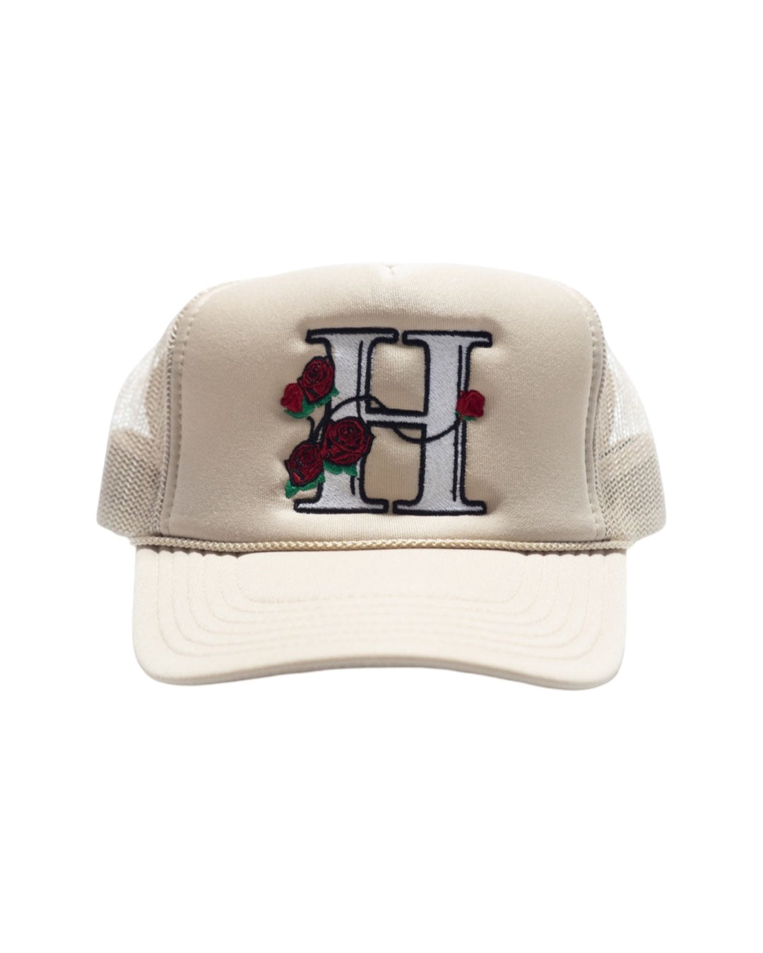 H rose trucker Snapback hat