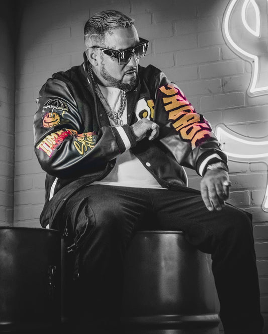Grind Now Smile Later Varsity Jacket