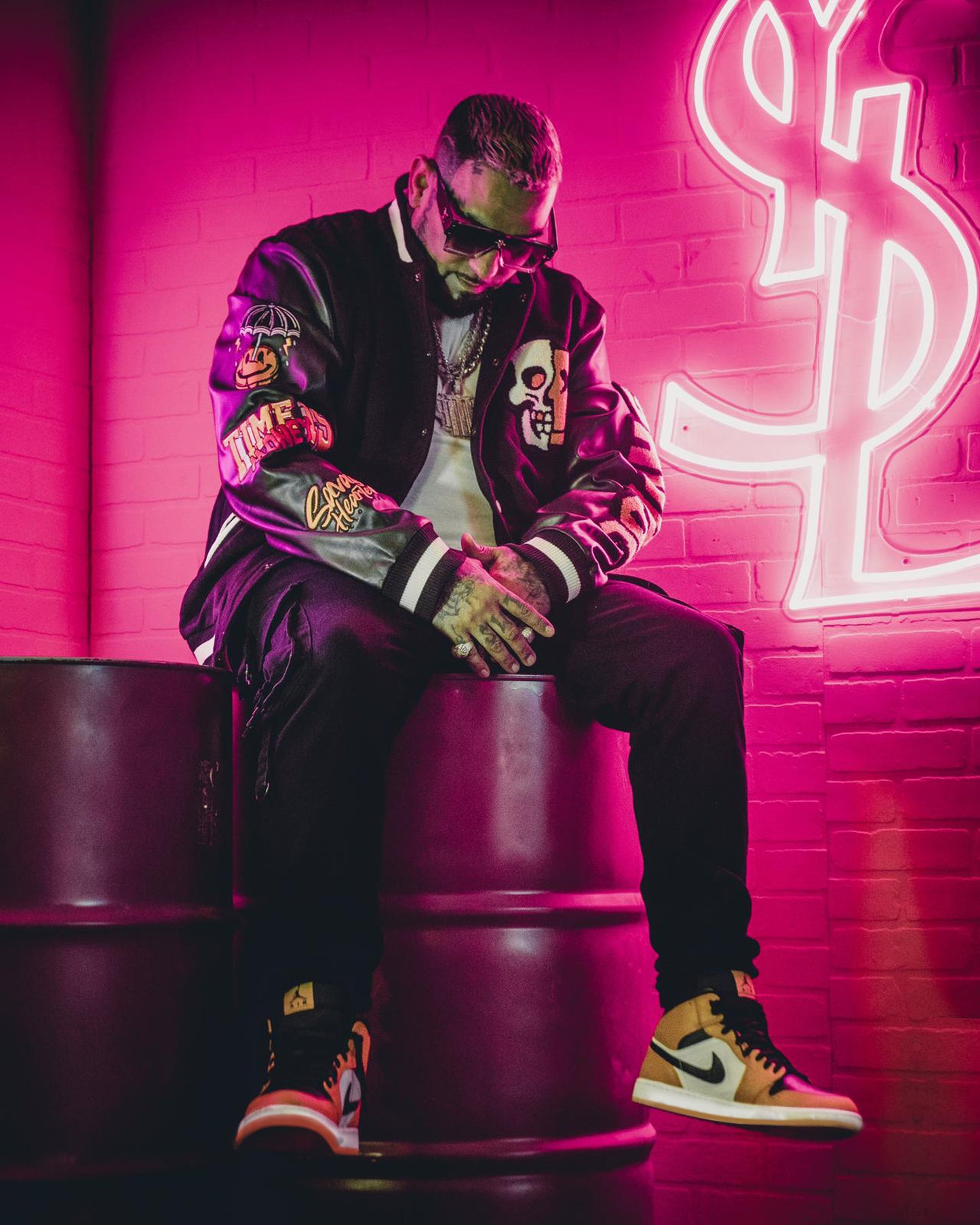 Grind Now Smile Later Varsity Jacket