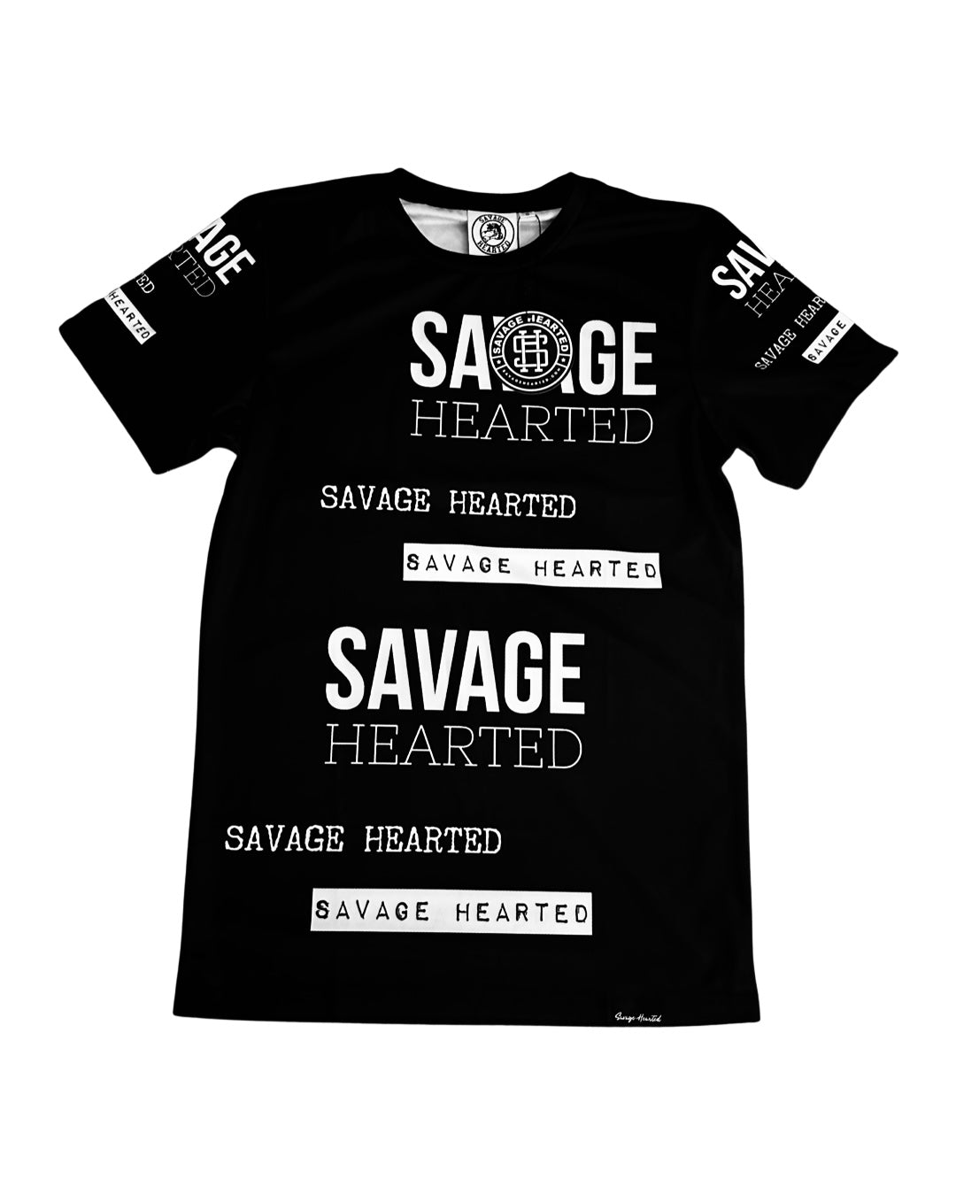 black savage savage gear Savage Hearted Logo Dri Fit Shirt Black Medium