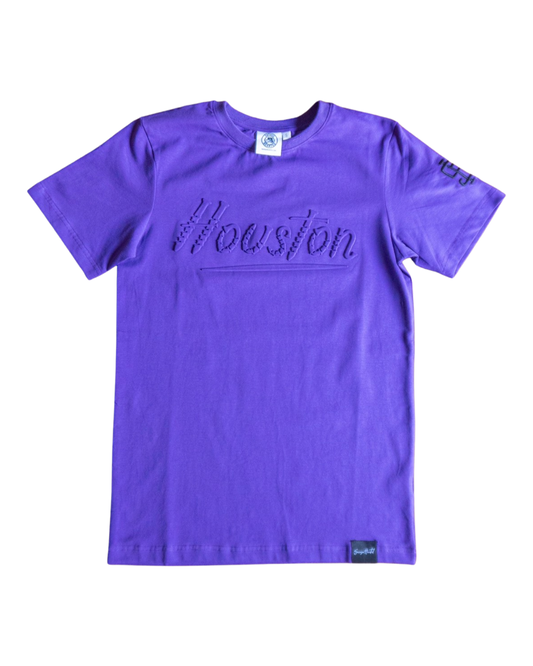 Houston Purple Embossed premium Shirt