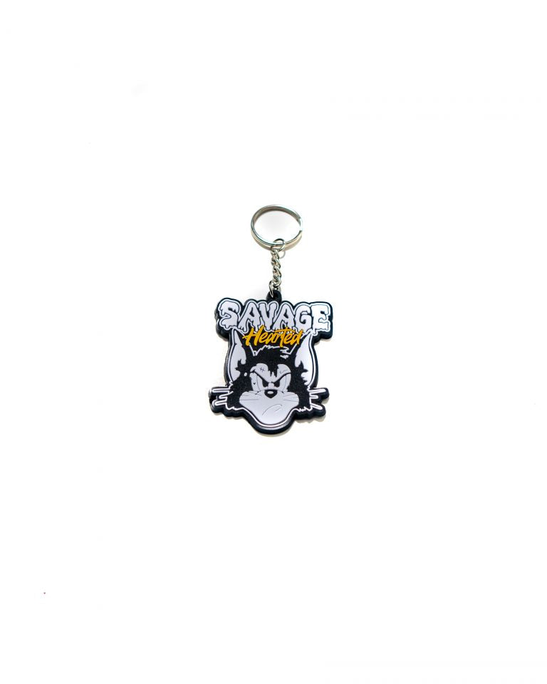 Angry Savage Hearted keychain