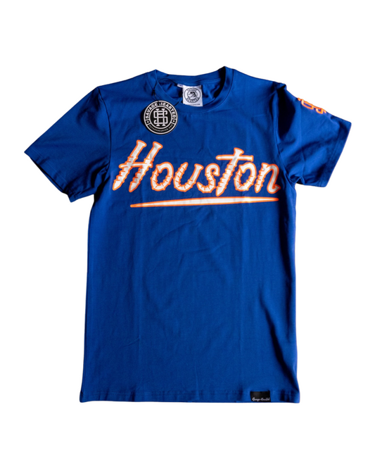 Houston Premium Shirt Royal Blue – Glow in the Dark