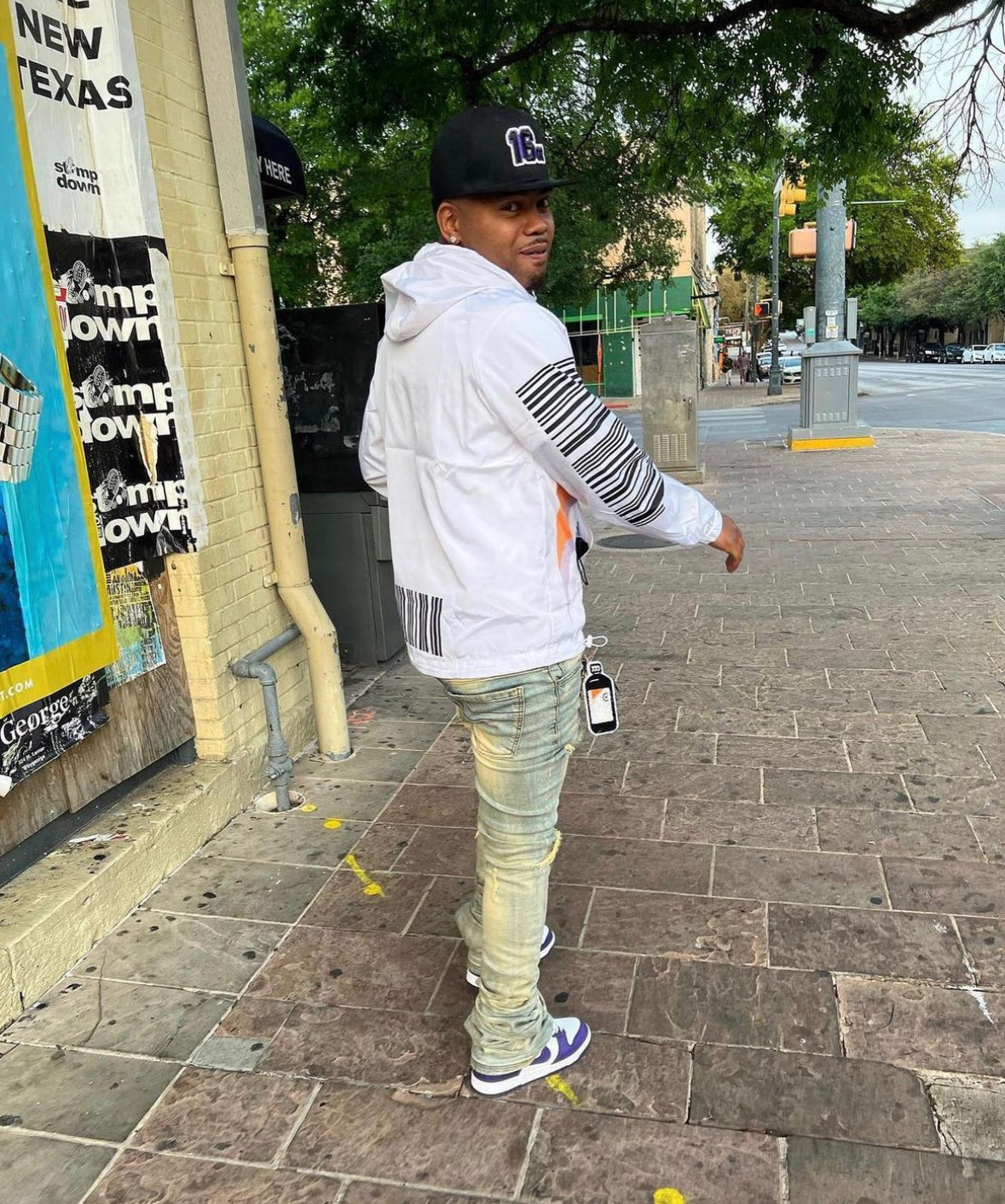 White Act Windbreaker