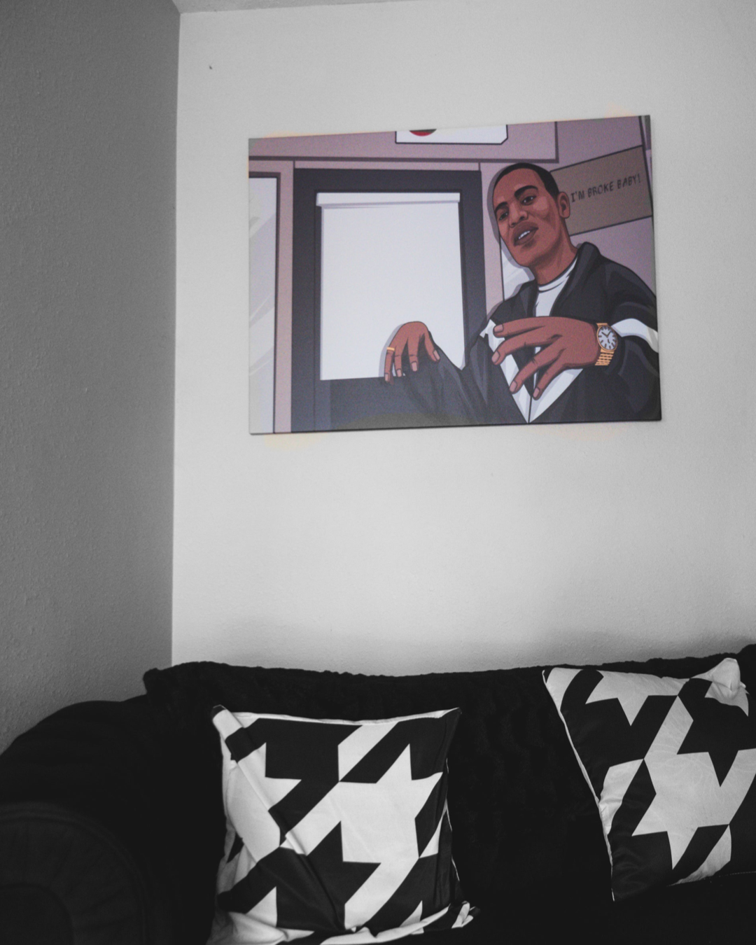 I'm Broke Baby - Canvas Print size 30x40 inches