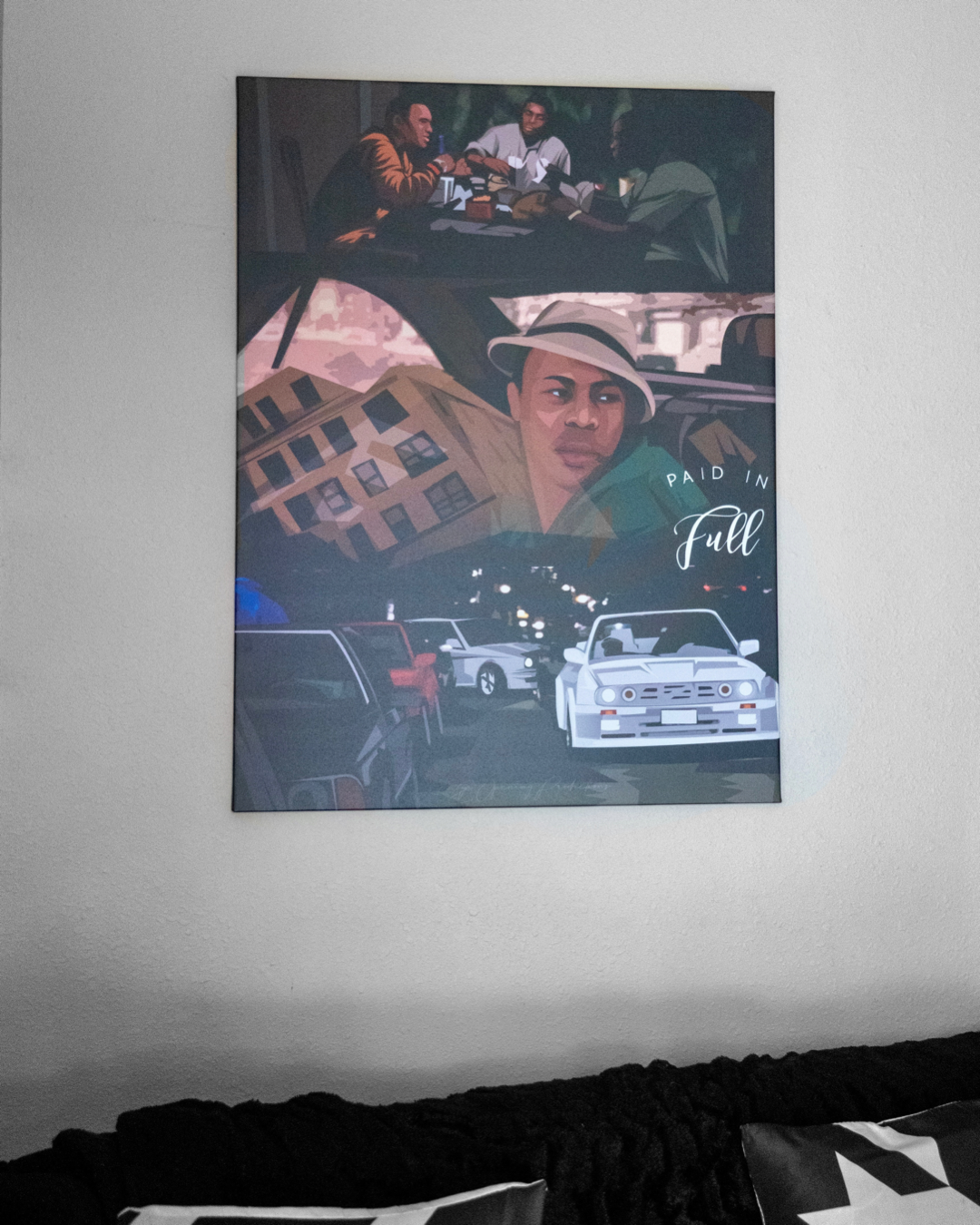 Paid n full - Canvas Print size 40x30 inches