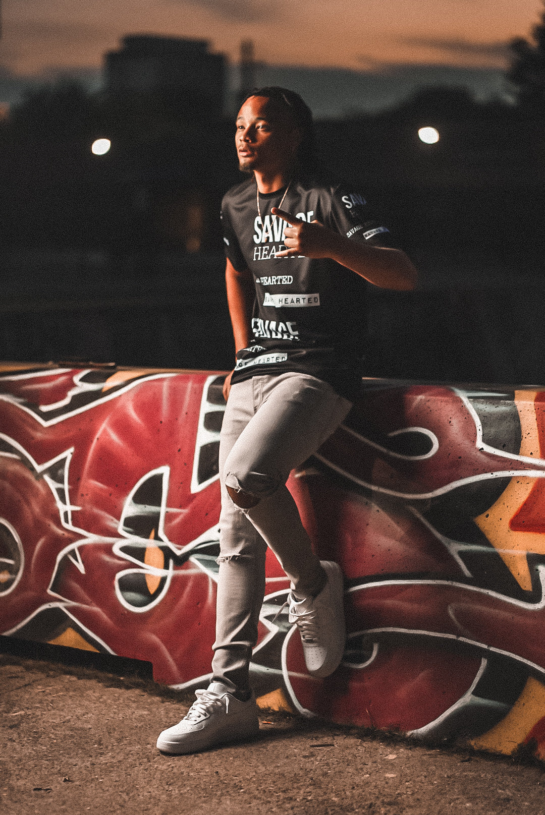 Savage Hearted Logo Dri Fit Shirt Black