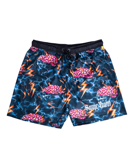 Savage Brain light mesh shorts