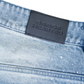 Savage hearted Rhinestone Blue Jean shorts