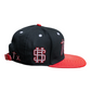 Texas screws Black & Red Snapback hat