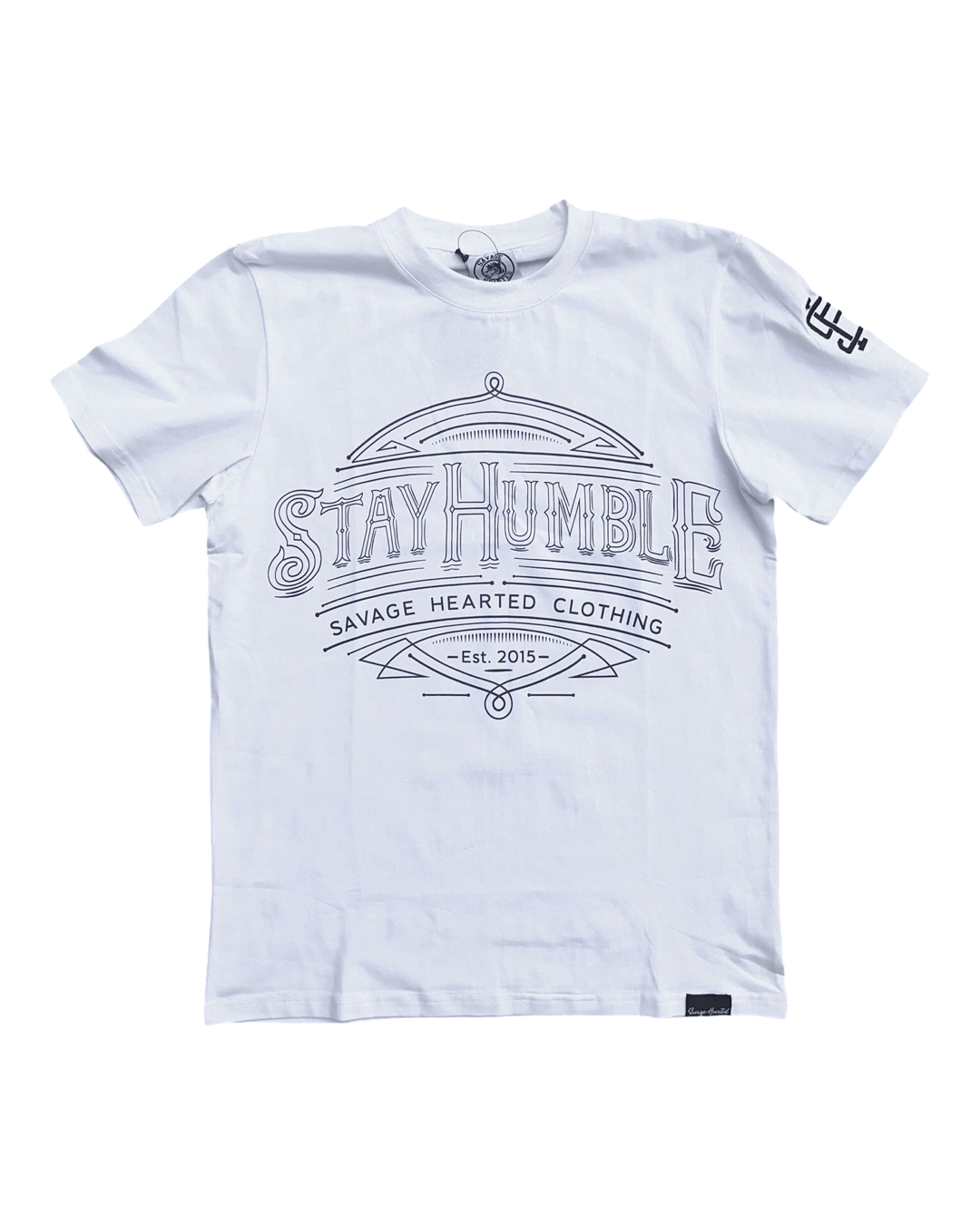 Stay Humble Premium Shirt White & Black