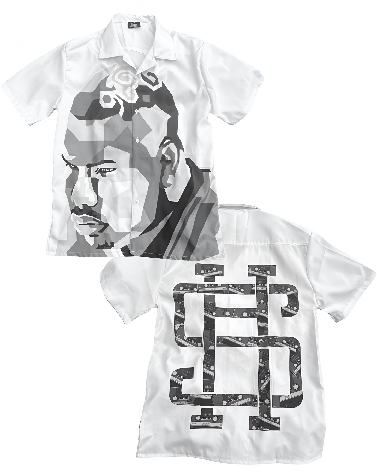 Dj screw Button up collard shirt with shorts