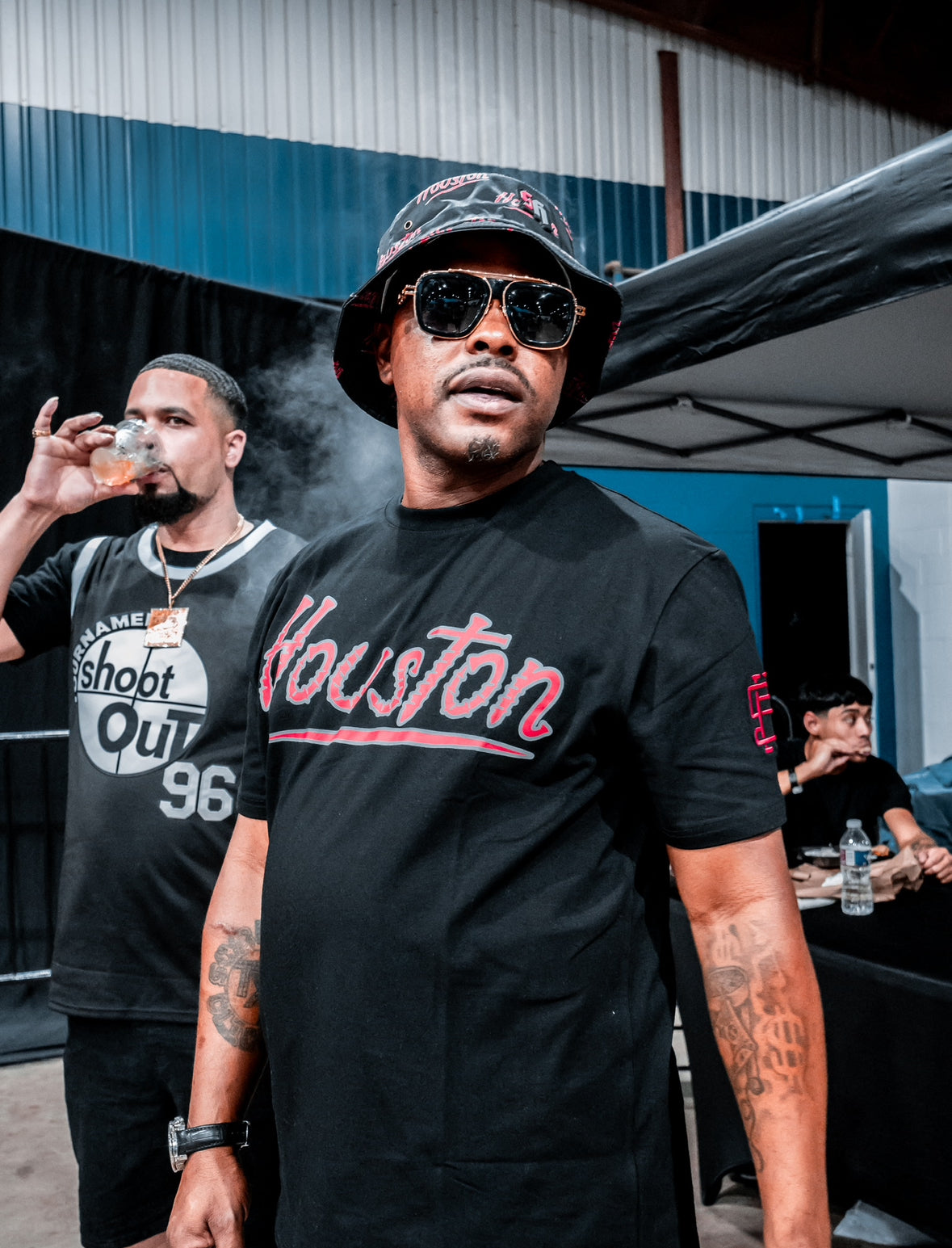 Houston Premium Shirt Black, Gray & Red