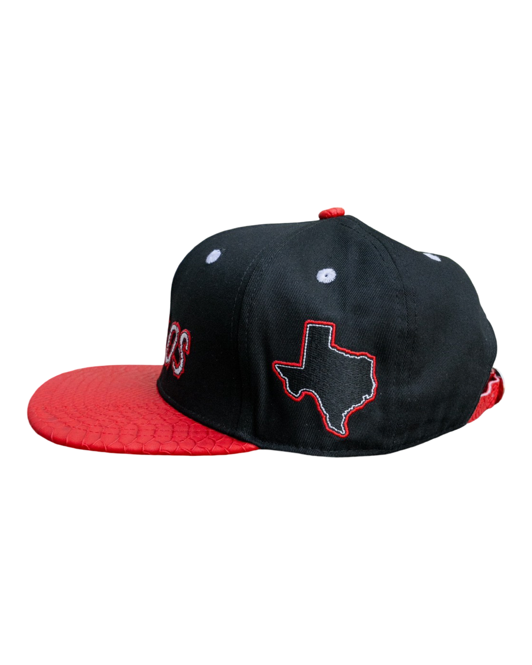 Texas screws Black & Red Snapback hat