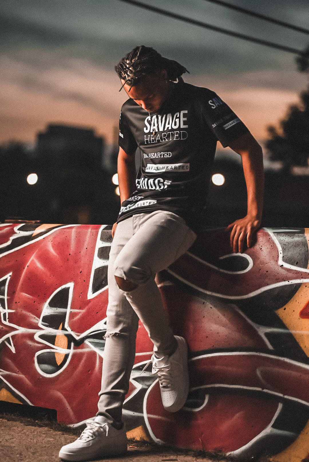 Savage Hearted Logo Dri Fit Shirt Black