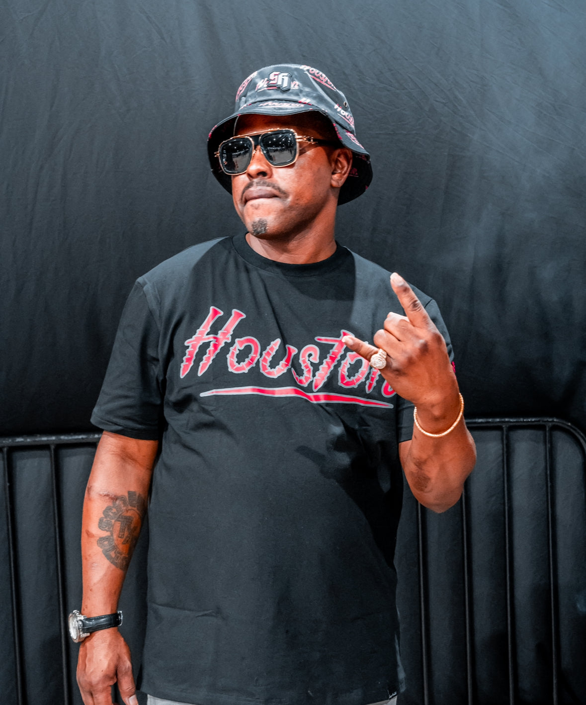 Houston Premium Shirt Black, Gray & Red
