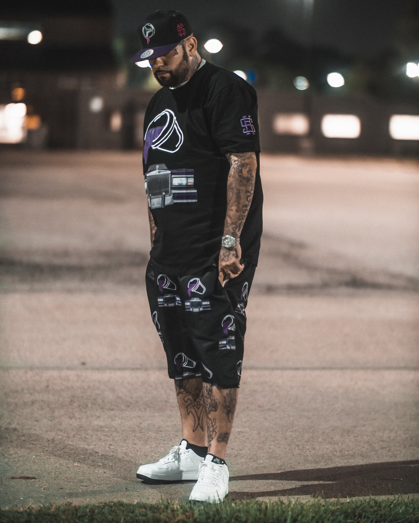 Double Cup Lack Shorts (Purple)