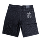 Savage hearted Rhinestone BlK Jean shorts