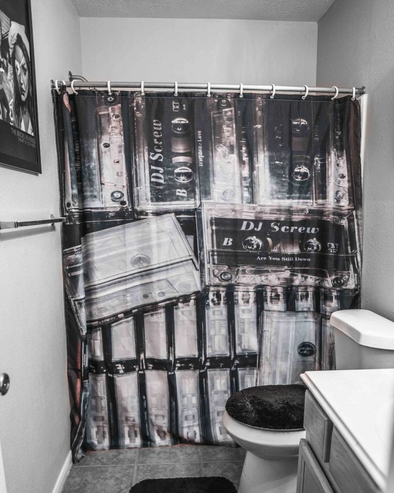 Screw Tape Shower Curtain
