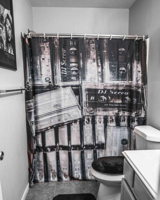 Screw Tape Shower Curtain