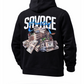 Savage hearted bold hoodie