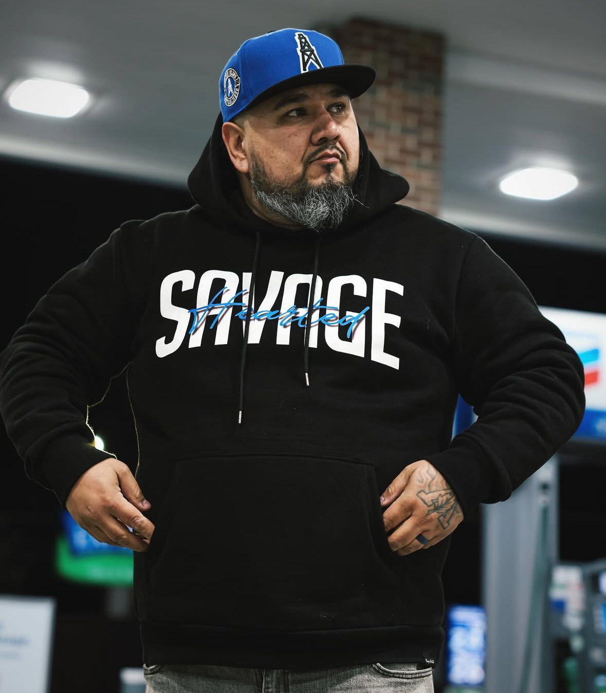 Savage hearted bold hoodie