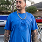 Savage Hearted Logo Embossed Premium Shirt (Blue)
