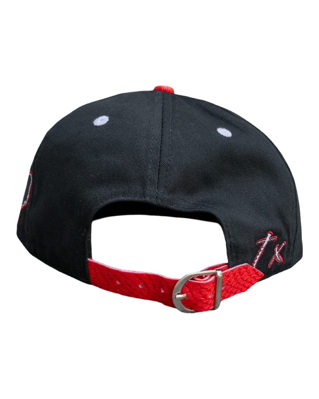 Texas screws Black & Red Snapback hat