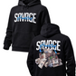 Savage hearted bold hoodie