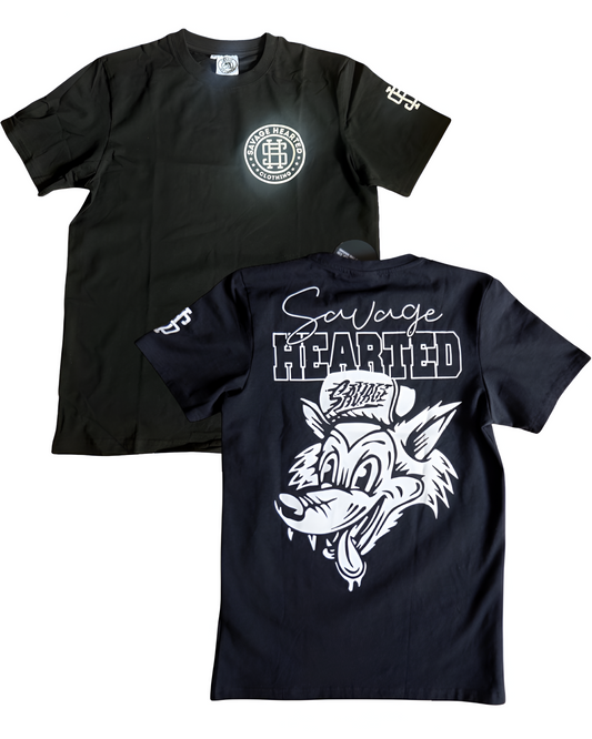 Savage Hearted – Glow in the Dark Premium Logo T Shirt