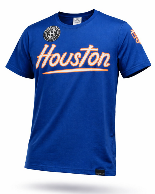 Houston Premium Shirt Royal Blue – Glow in the Dark