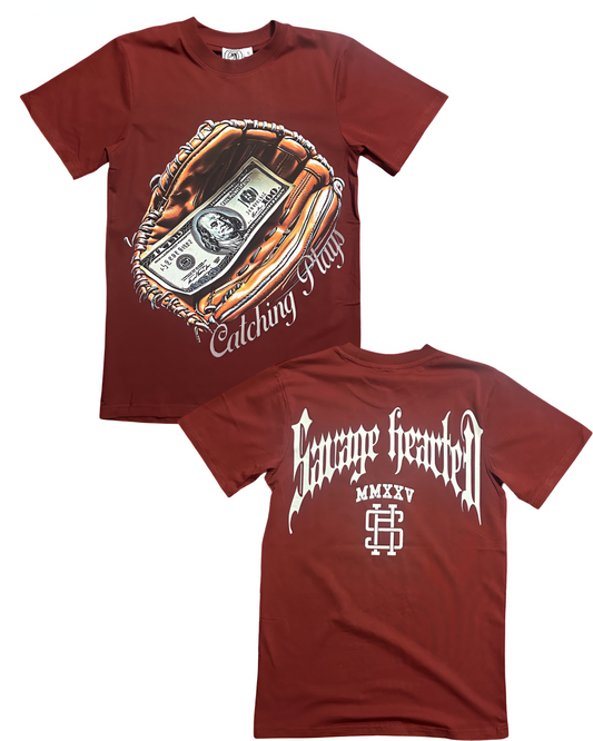 Catching plays premium shirt  (burgundy)