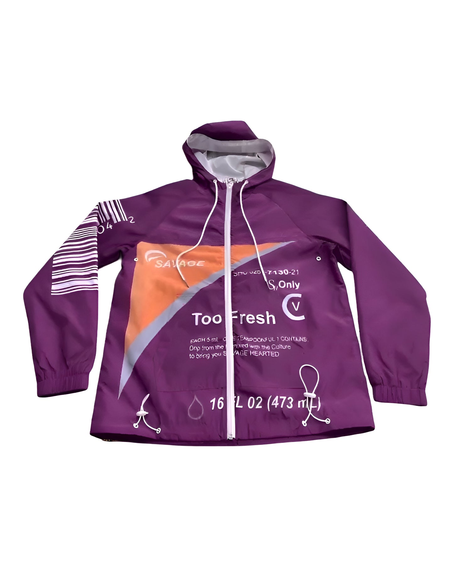 Too fresh act purple Windbreaker