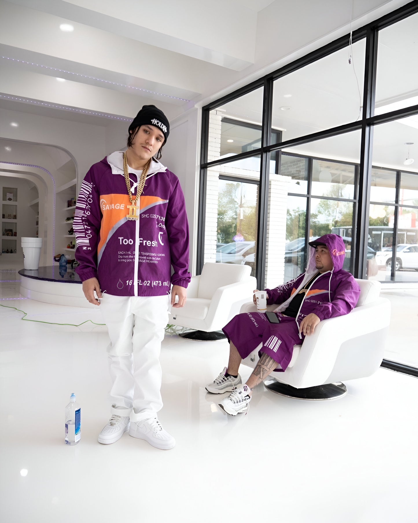 Too fresh act purple Windbreaker