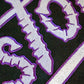 Houston screws embroidered hoodie Black, White & Purple