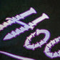 Houston screws embroidered hoodie Black, White & Purple