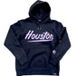 Houston screws embroidered hoodie Black, White & Purple