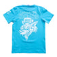 Savage Hearted – Capri Blue Glow in the Dark Premium Logo T Shirt