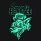 Savage Hearted – Capri Blue Glow in the Dark Premium Logo T Shirt