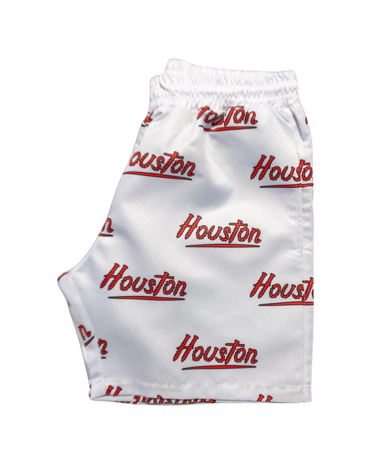 Houston Screws Shorts White, red & Blk