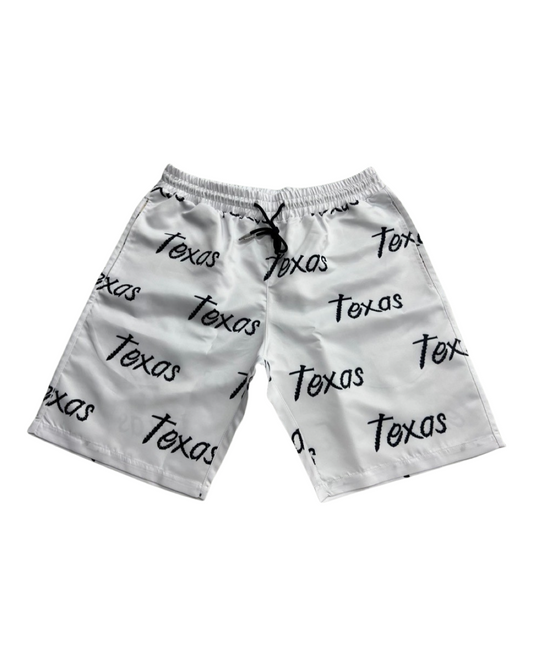 Texas Screw Shorts white & black