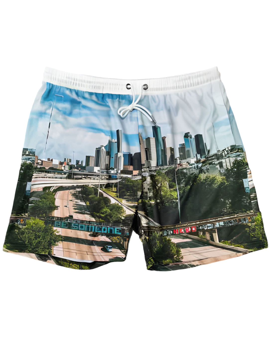 Houston skyline mesh shorts