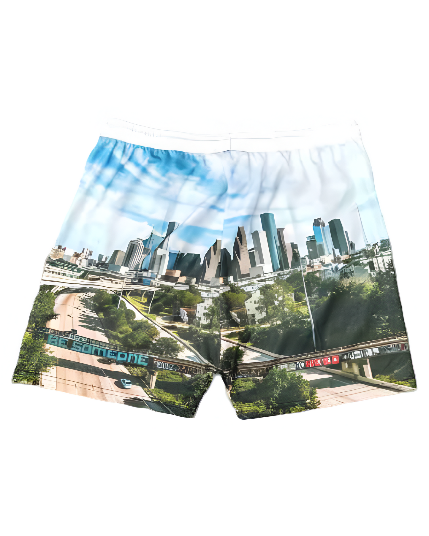 Houston skyline mesh shorts