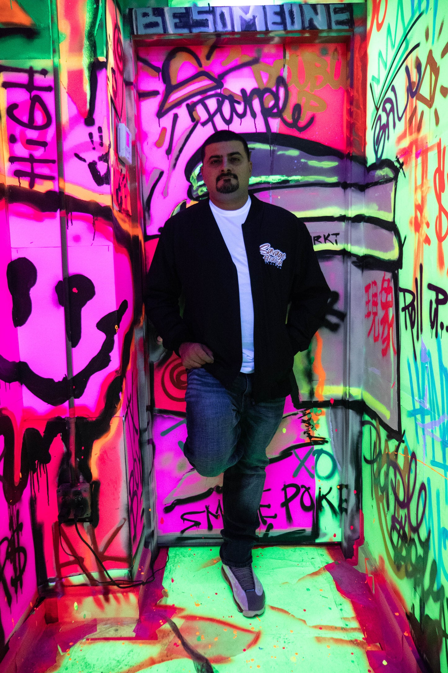 Savage Hearted Angry cat - bomber jacket