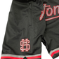 Houston - Premium mesh Shorts Blk, gray & Red double layer